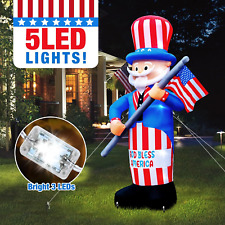 Independence Day 4Th of July Inflatable LED Lighted Blow up Decor Decorations  picture