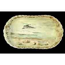 Antique H & Co Limoges Coastal Beach Large Platter. Made in France picture