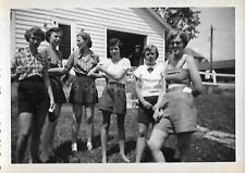 AS THEY WERE Vintage FOUND PHOTO Black And White WOMEN Snapshot ORIGINAL 211 54 picture