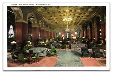 1920s- Foyer Wm. Penn Hotel - Pittsburgh, Pennsylvania Postcard (Posted 1923) picture