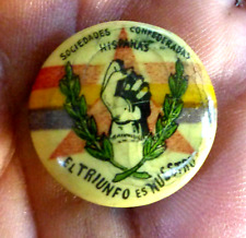 VINTAGE PINBACK BUTTON SPAIN FIGHTING FASCISM IN SPAIN 1930's picture