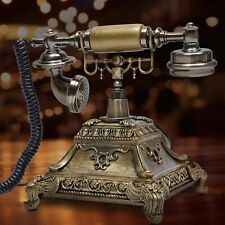 European Style Antique Vintage Resin Turntable Telephone Rotary Dialing 1 piece picture