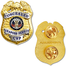 Concealed Weapon Permits Pin - Second Amendment Novelty - Eagle Patriotic Pin picture