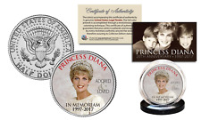 PRINCESS DIANA 20th Anniversary KENNEDY Half Dollar Coin - Royal Crown Edition picture