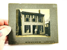 RARE 1902 Original Mark Twain & His Boyhood Home Cabinet Photo Hannibal MO picture