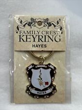 HAYES Family Crest Coat of Arms Keyring Keychain picture