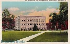 Postcard Col Drake Park Second National Bank Building Titusville PA  picture