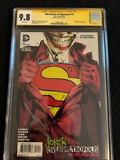 Adventures Of Superman (2013) #14 CGC 9.8 NM/MT Signed by Cover Artist Jock picture