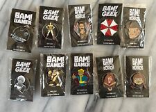 Bam Box-Horror Geek Gamer Collectable-Enamel Pin-Lot of 10 NIP New In Package picture