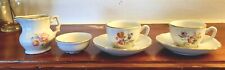 Vintage Mini Kahla Porcelain Set - Teacups, Plates, Creamer, Sugar Bowl picture