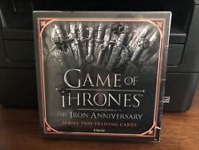 2021 Rittenhouse GAME OF THRONES Iron Anniversary Series 2 Sealed Hobby Box  picture