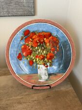 Goebel Artis Orbis V Van Gogh Red Poppies Plate Large 12.5” Decor Ltd Ed picture