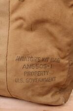 Vintage Military Army Air Force Aviator Kit Bag AN-6505-1 WWII Era picture
