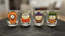 VINTAGE VTG 1997 South Park 2” Shot Glass Set Cartman Kenny Stan Kyle FIRST YEAR picture