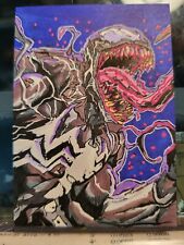 Venom Marvel Comic's 1/1 Hand Drawn & Signed PSC By Artist Todd Mulrooney picture