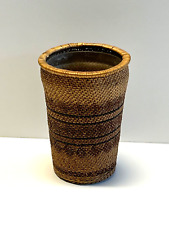 Vintage Original Native American Indian Basket Jar picture