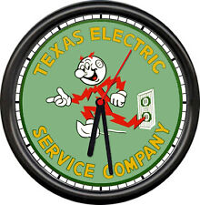 Reddy Kilowatt Texas Electric Service Company Utilities Retro Sign Wall Clock picture