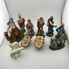 Vintage Hand Painted Italian Nativity Creche Figures 12 Pieces 1960’s picture