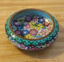 Vintage Chinese Cloisonné Enamel Bowl with 