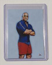 Dwayne The Rock Johnson Limited Edition Artist Signed Baywatch Trading Card 1/10 picture