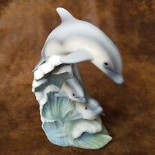 Homco Endangered Species Dolphins, Vintage 1994 Masterpiece Porcelain Figurine picture
