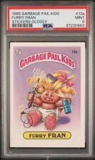 1985 Topps Garbage Pail Kids OS1 Series 1 Furry Fran 12a GLOSSY Card PSA 9 MINT picture