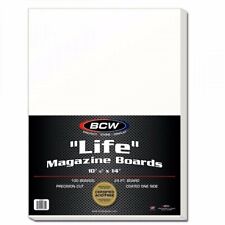 BCW Life Magazine Backing Boards BULK Case of 500 10 7/8 x 14 Acid Free  picture