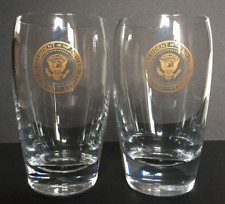 PRESIDENT JOHN F KENNEDY -RARE 'AIR FORCE ONE' JUICE GLASSES- WHITE HOUSE-ISSUE picture