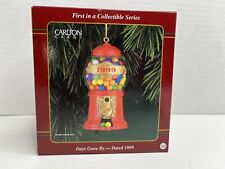 CARLTON CARDS CHRISTMAS ORNAMENT DAYS GONE BY GORGEOUS GUMBALL MACHINE NEW picture