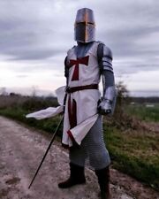 Medieval Templar Knight Full Body Set Armour Cosplay Halloween Suit Armor LARP. picture