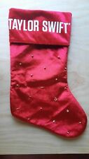 Taylor Swift Christmas Stocking Red with Gold Beads picture