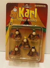 Karl The Pencil Monkey W/ Fez Animal Pencil Topper by Accoutrements 2005 NEW NIP picture