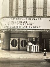 J7 John Wayne 1942 Theatre Movie Marquee THE Spoilers Suicide Squadron Artistic picture