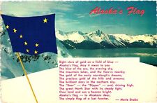 Vintage Postcard 4x6- Alaska's Flag picture