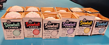 12 VINTAGE GE GENERAL ELECTRIC CHRISTMAS SNOWBALL ICE LAMPS LIGHTS NEW OLD STOCK picture