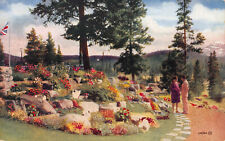 Rock Garden, Jasper Park Lodge, Jasper, Alberta, Canada, early postcard, unused  picture