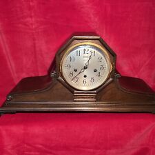 Rare Octogonal Large Ansonia Mantle Clock- Works Great Key Included (B) picture