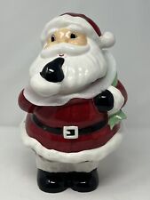 santa cookie jar new 12” christmas holiday gift bag holiday decor xmas jolly picture