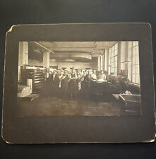 VINTAGE Printing Press Shop New York City NYC Photo Photograh 1900s Newspaper picture