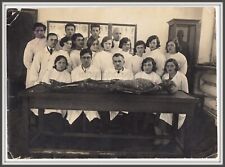 Medical students University Anatomy Anatomical theatre Post mortem antique photo picture