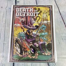 2010 Print Ad Hot Rod Car Art Cartoon Death in Detroit by The Pizz Magazine Page picture