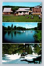Ironwood MI-Michigan, Alpine Campground, Antique, Vintage Postcard picture
