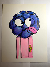ORIGINAL PEZ Sourz Sketch - Blue Raspberry - Hand-drawn original design artist picture