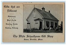 1940 The White Schoolhouse Gift Shop, Maine ME Antique Advertising Postcard picture