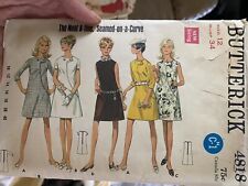 Vintage Butterick Sewing Pattern 4818 Size 12 Cut And Complete  picture