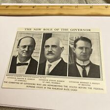 Antique 1912 Clipping Governors Representing States in Railroad Rate Cases OH MO picture