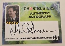 2016 Cryptozoic Ghostbusters John Rothman Autograph The Library Administrator picture