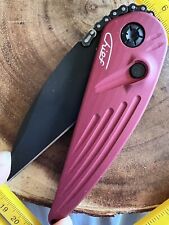 Rat Worx Very Rare No Production No More Knife Like This. Red. Botton Lock One picture