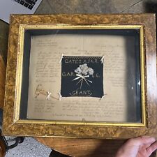 Ulysses S Grant President Piece Of Funeral Cloth & Flower From His Garden W Lett picture