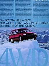1983 Toyota Tercel 4wd Wagon Vintage 4 Wheel & Front Original Print Ad 8.5 x 11